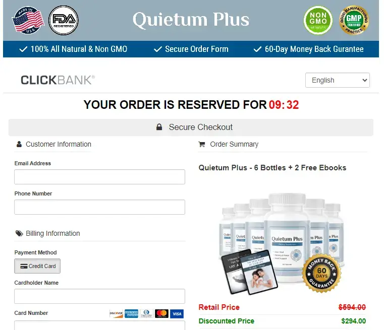 Quietum plus order